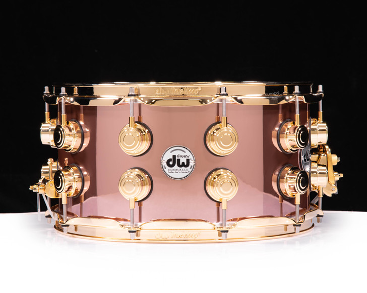 DW Collector's 7x14 SSC Maple Snare Drum - Rose Copper w/Chrome HW (DRX10714SSG098)