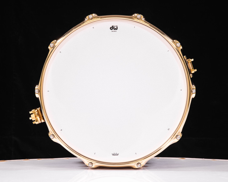 DW Collector's 7x14 SSC Maple Snare Drum - Rose Copper w/Gold HW