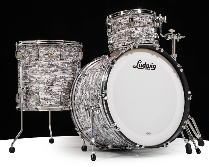 Ludwig Classic Maple Fab 3pc Shell Pack - White Abalone (L84233AXWAWC)