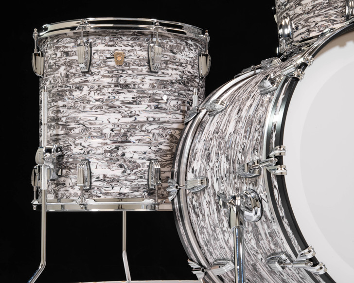 Ludwig Classic Maple Fab 3pc Shell Pack - White Abalone Store Demo