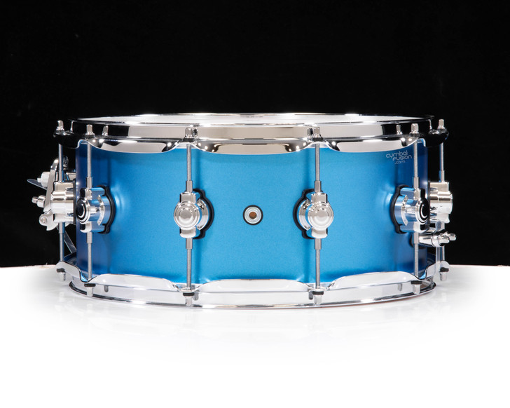 DW Design Series 6x14 Maple Snare Drum - Aqua Metallic