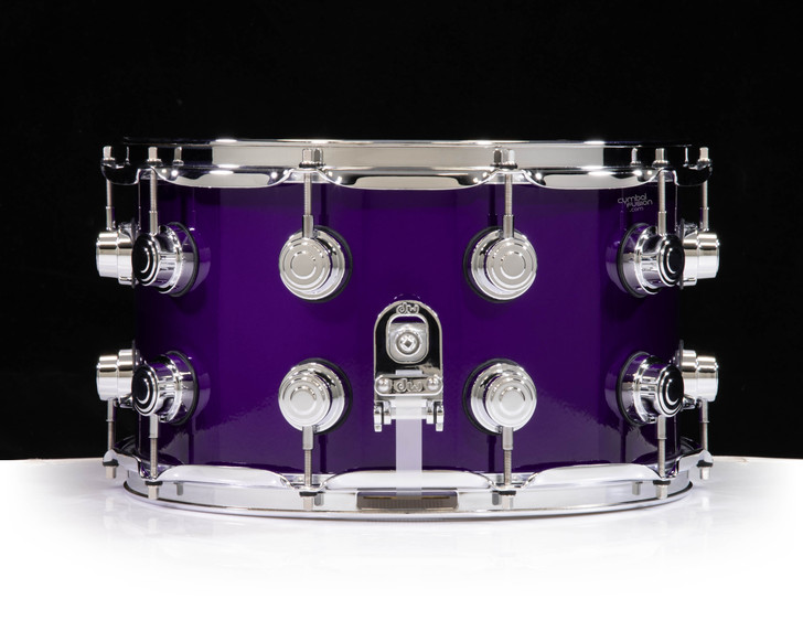DW Brass Snare Drum 8x14 - Illusion Purple