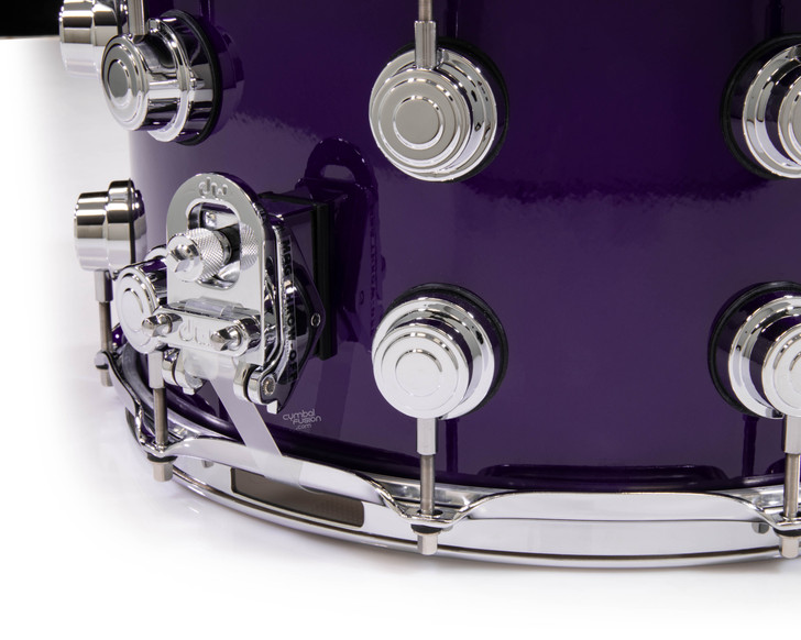 DW Brass Snare Drum 8x14 - Illusion Purple