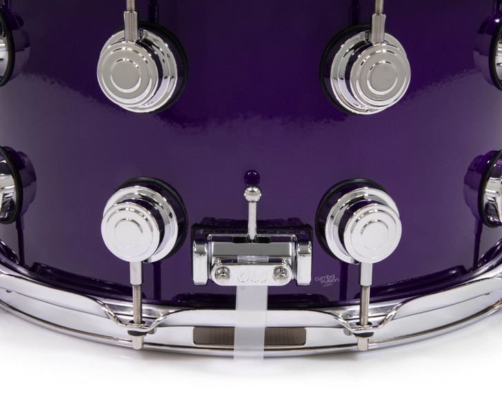 DW Brass Snare Drum 8x14 - Illusion Purple