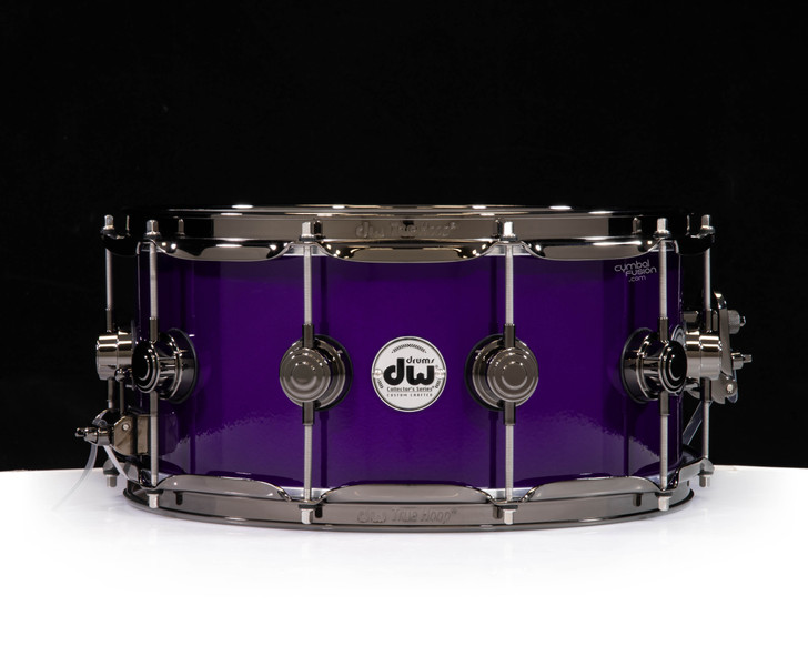 DW Collector's 6.5x14 Brass Snare Drum w/Black Nickel - Illusion Purple