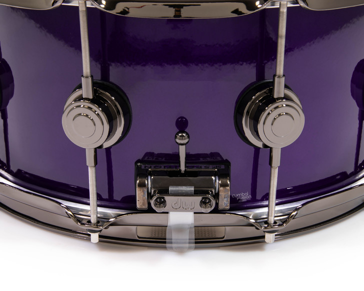 DW Collector's 6.5x14 Brass Snare Drum w/Black Nickel - Illusion Purple