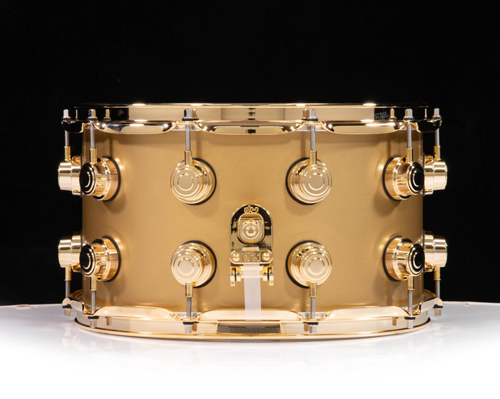 DW Brass Snare Drum 8x14 Gold Hardware - Sun Gold