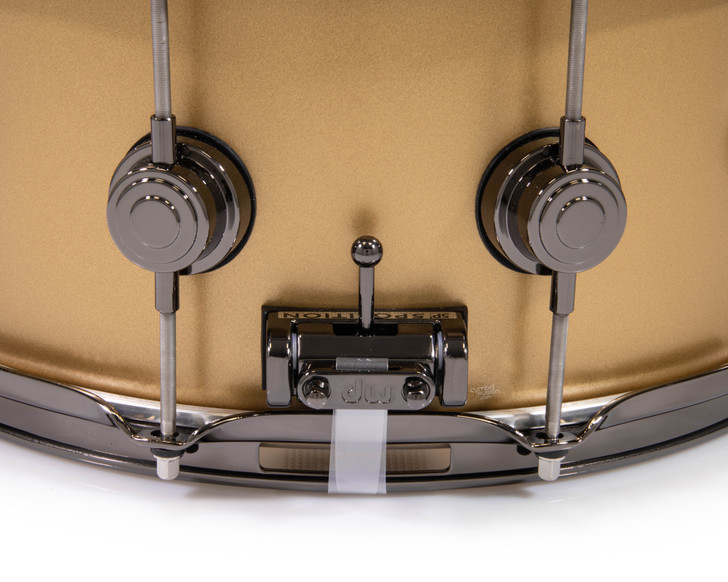 DW Collector's 6.5x14 Brass Snare Drum w/Black Nickel - Sun Gold