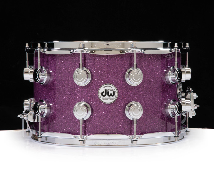 DW Collector's SSC Maple 8x14 Snare - Purple Sparkle