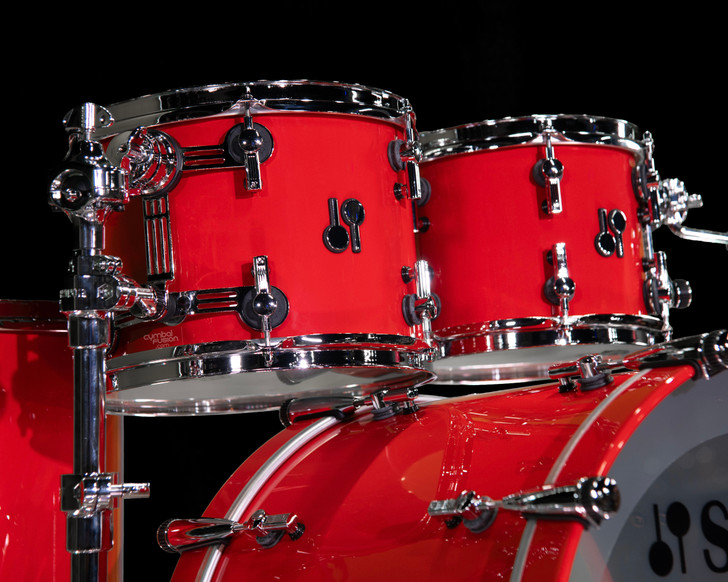 Sonor SQ2 4pc Beech Kit - Flame Red Lacquer 10/12/16/22
