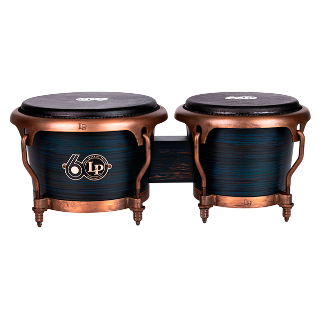 Latin Percussion 60th Anniversary Bongos - Rustic BRonze