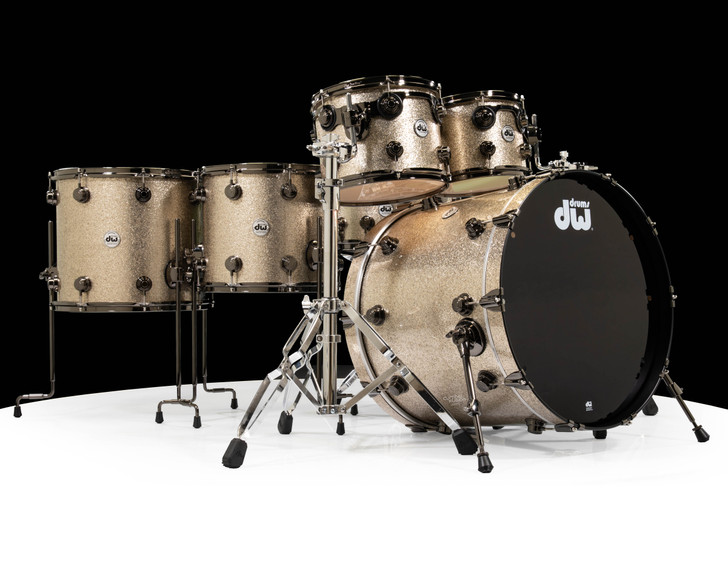 DW Collector's 6pc Shell Pack Maple SSC Kit Nickel Sparkle