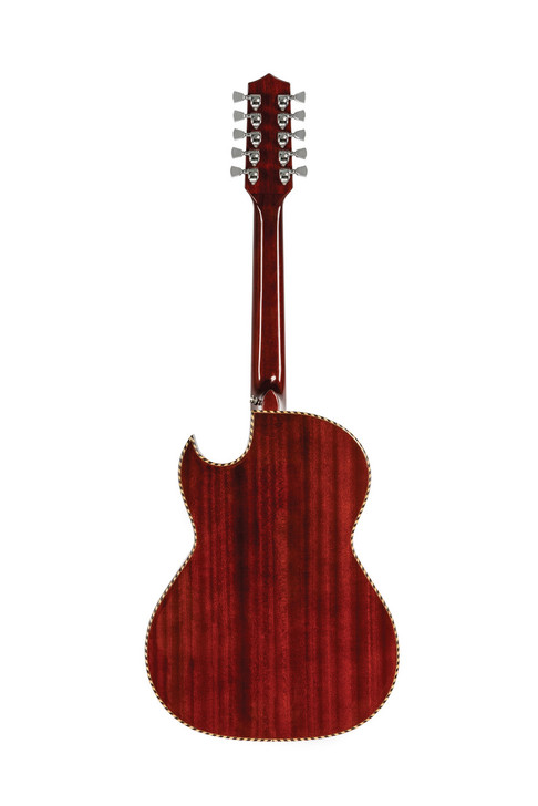 H. Jimenez LBQ4ETR Bajo Quinto Cutaway Electric - Transparent Red