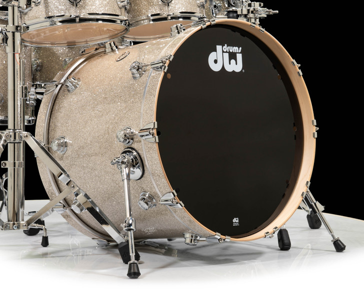 DW Collector's 7pc Maple SSC Shells Broken Glass w/ Chrome