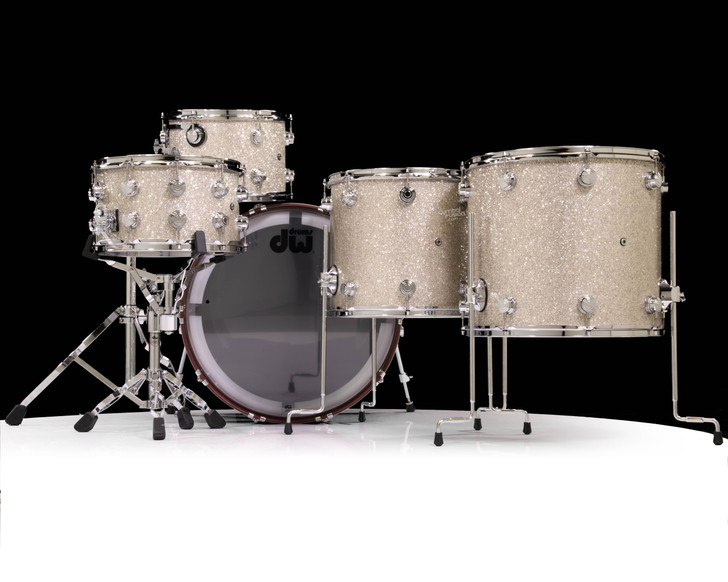DW Collector's 5pc Purpleheart Shell Pack - Broken Glass Finish