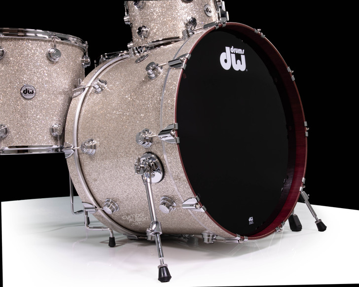 DW Collector's 5pc Purpleheart Shell Pack - Broken Glass Finish