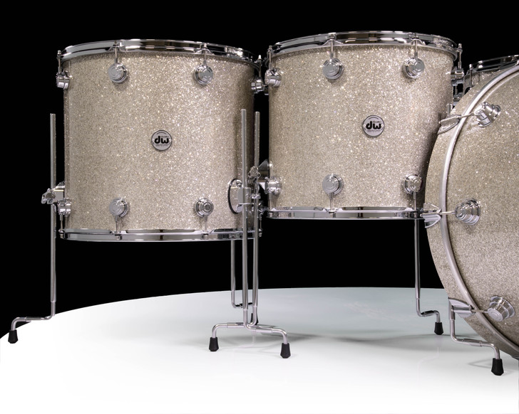 DW Collector's 5pc Purpleheart Shell Pack - Broken Glass Finish