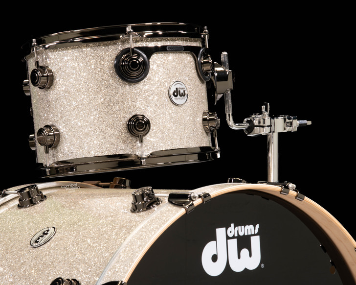 DW Collector's 3pc Shell Pack 24 in. Bass Drum  - Broken Glass w/ Black Nickel