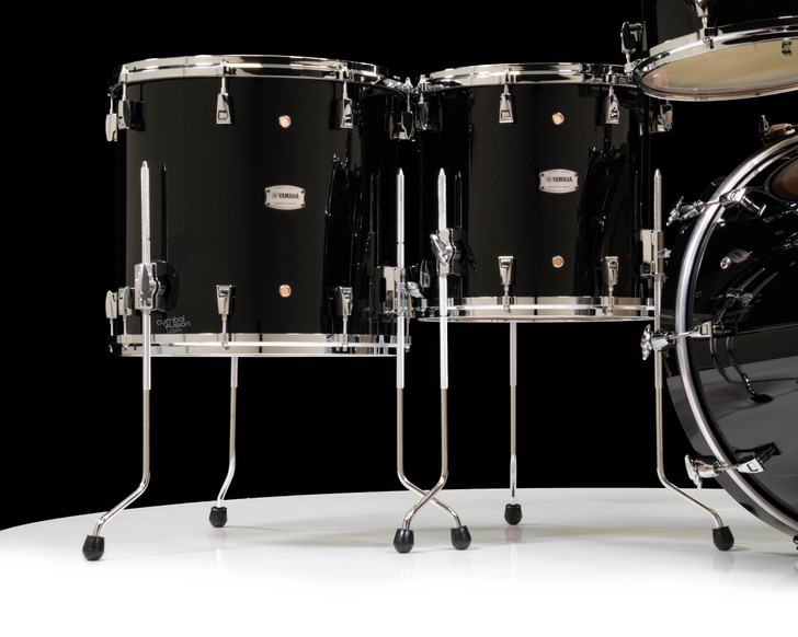 Yamaha PHX 6pc Shell Pack - Solid Black Lacquer 8/10/12/14/16/22