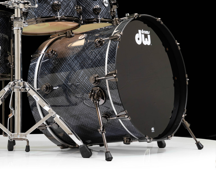 DW Collector's 5pc Maple SSC Kit - Grey Crystal w/Black Nickel Hardware
