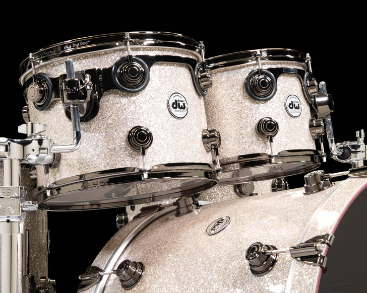 DW Collector's 6pc Purpleheart Kit - Broken Glass w/Black Nickel HW