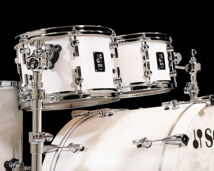 Sonor SQ1 22" 4-piece Shell Pack - Satin Pure White - 10/12/16/22