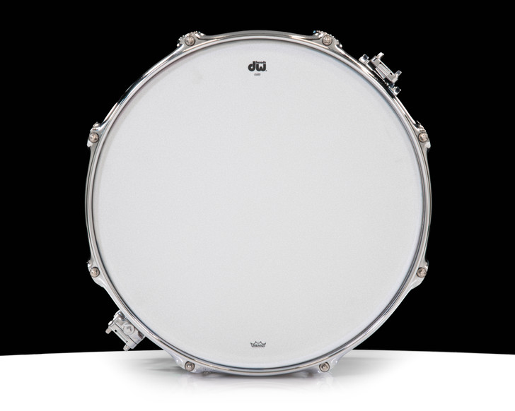 DW Collector's 6.5x14 Brass 8-Lug Snare with Custom Barbershop Wrap