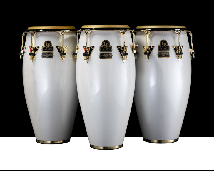 LP Limited Edition Mango Conga Set - Pearl White w/ Gold