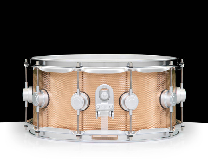 DW Collector's Knurled Bronze 6.5x14 Snare Drum w/Satin Chrome HW