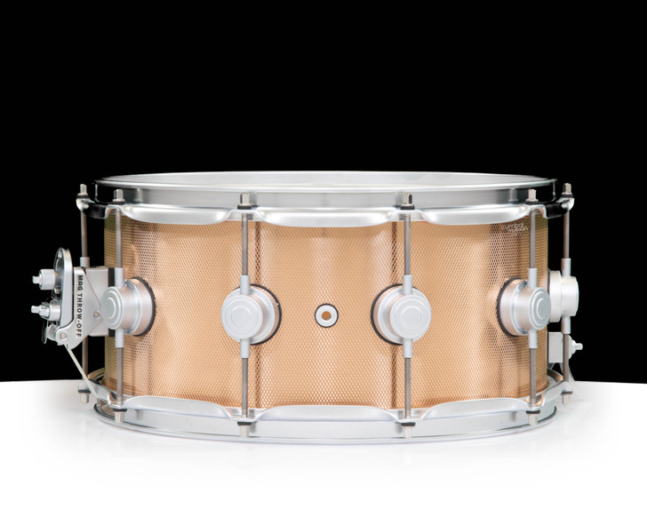 DW Collector's Knurled Bronze 6.5x14 Snare Drum w/Satin Chrome HW
