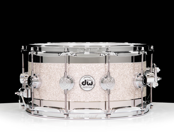 dw edge (14×5) DW Collector's Series 7x14 Maple Edge Snare - Broken Glass w