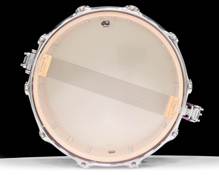 DW Collector's 8x14 Maple SSC Snare Drum-Blue Glitz Lacquer w/Chrome