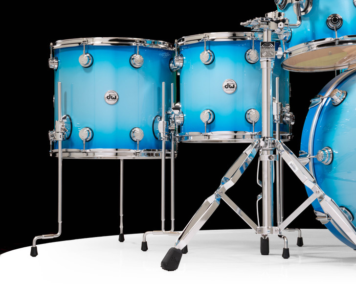 DW Collector's 6pc Maple Kit - Baby Blue w/ Pearl to Regal Blue