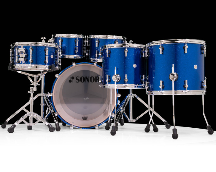Sonor SQ2 6pc Vintage Maple Shell Pack - Sapphire Sparkle