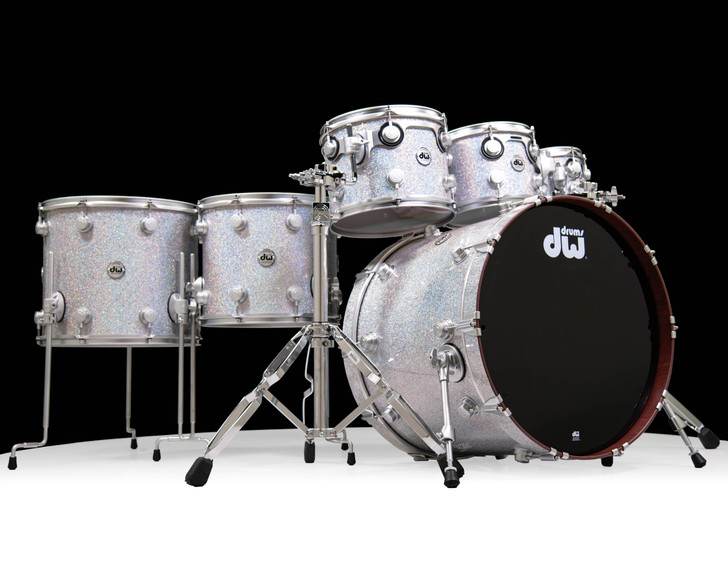 DW Collector's 6pc Purpleheart - Diamond Nebula Finish Ply w/SC
