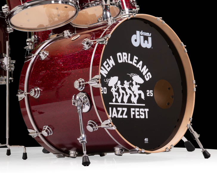 DW Collector's Series SSC Maple 7pc Ruby Glass with Chrome