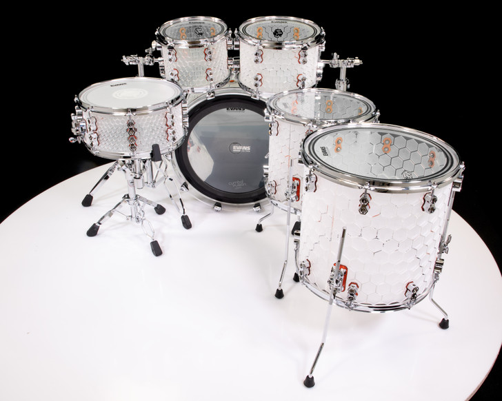 Robot Drum Co. Hive Series – 6-Piece Clear Acrylic Kit