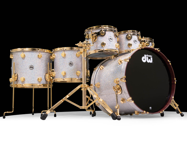 DW Collector's 6pc Purpleheart - Diamond Nebula Gold Hardware
