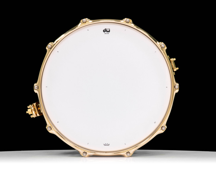 DW Collector's 7x14 SSC Maple Snare - Natural Satin Oil with Gold Hardware