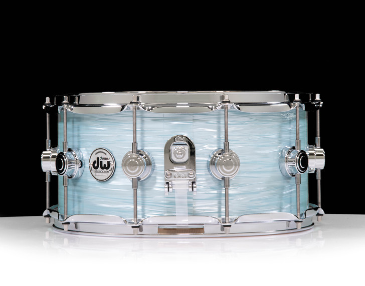 DW Collector's 6.5x14 SSC Maple Snare - Pale Blue Oyster