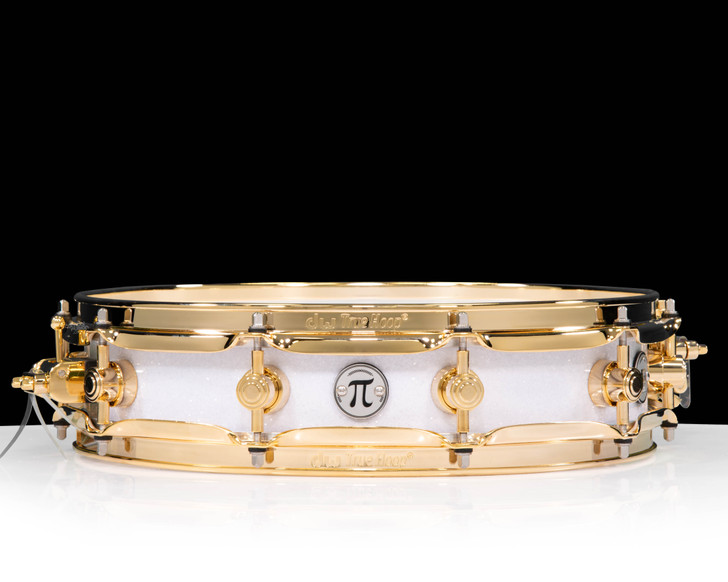 DW Collector's Pi Snare - White Glass w/Gold Hardware