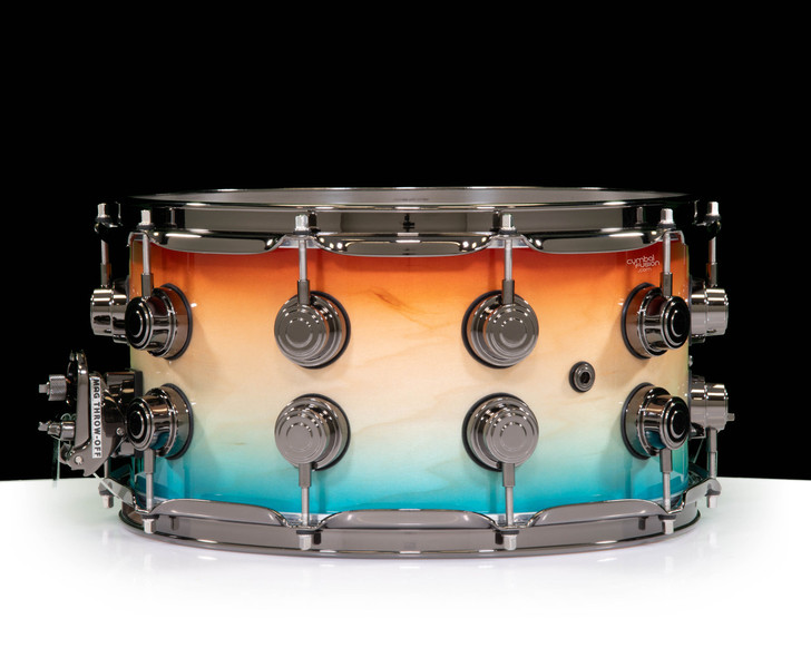 Distinction セット DW Collector's Series SSC Maple 8x14 Snare Drum Sunset to Ocean
