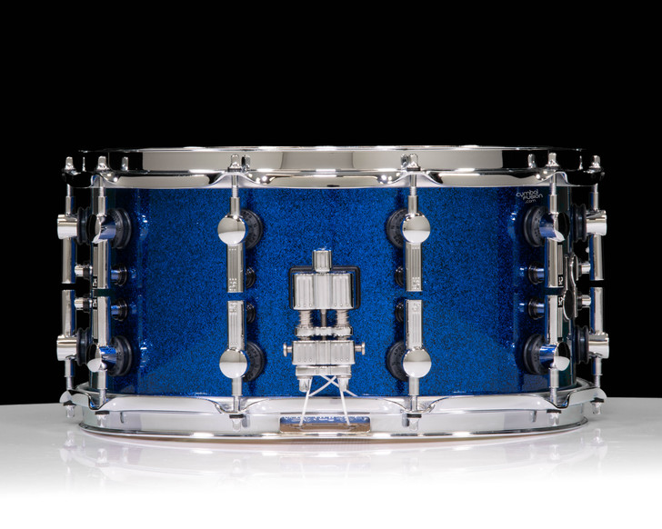 SONOR SQ2 Vintage Maple Shell 14x7 Snare Drum Sapphire Sparkle with Chrome