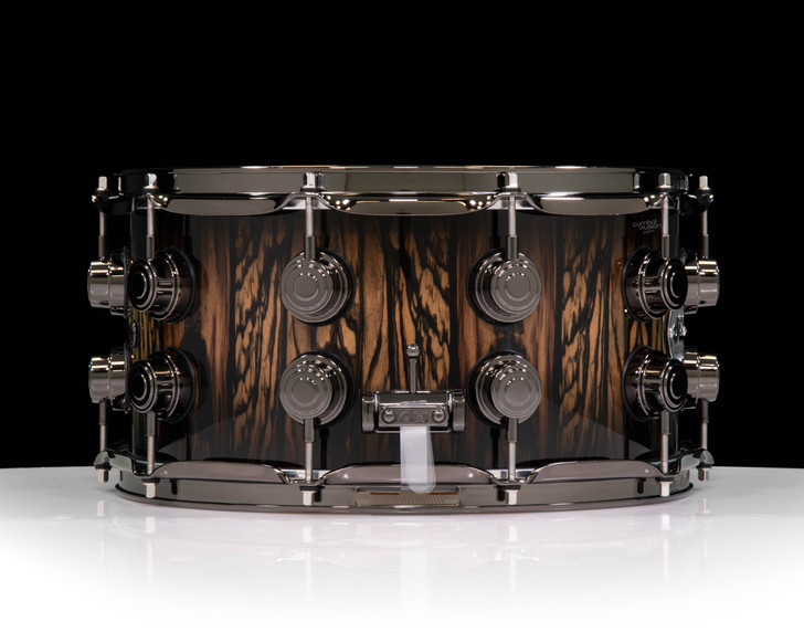 DW Collector's Series 7x14 Royal Ebony on Cherry Purple Core Shell - Natural to Candy Black Burst