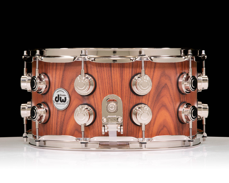 DW Collector's Series 3 Shell with Nickel Hardware Natural Hard Satin Lacquer side view