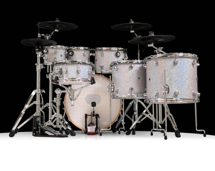 DWe 7pc Diamond Nebula Complete Set with Hardware and Roland Cymbals