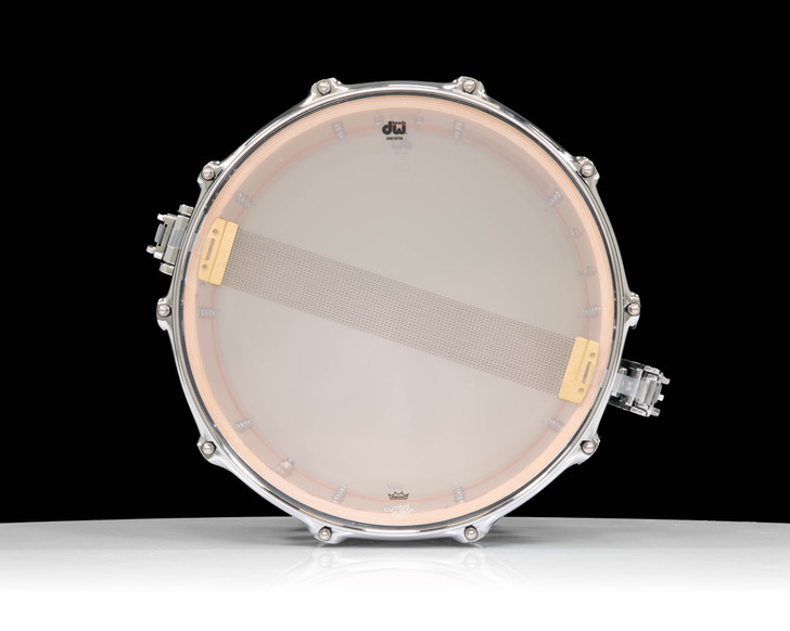 DW Collector's Series SSC Maple 8x14 Snare Drum Mapa Burl Veneer - Sky Blue Burst