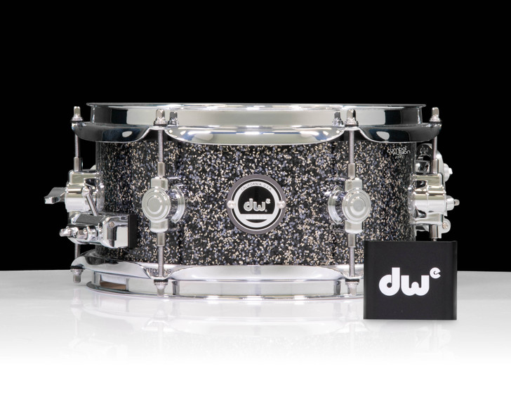 DWe 5x10 Laser Black Galaxy Snare Drum Bundle (Drum, Hub and Software)