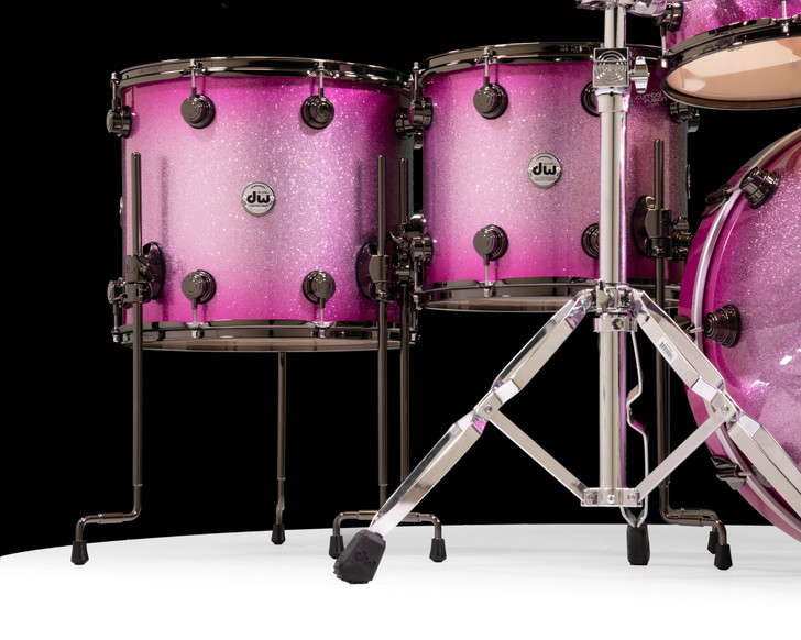 DW Collector's 5pc Shell Pack - Pink Glitz w/Black Nickel