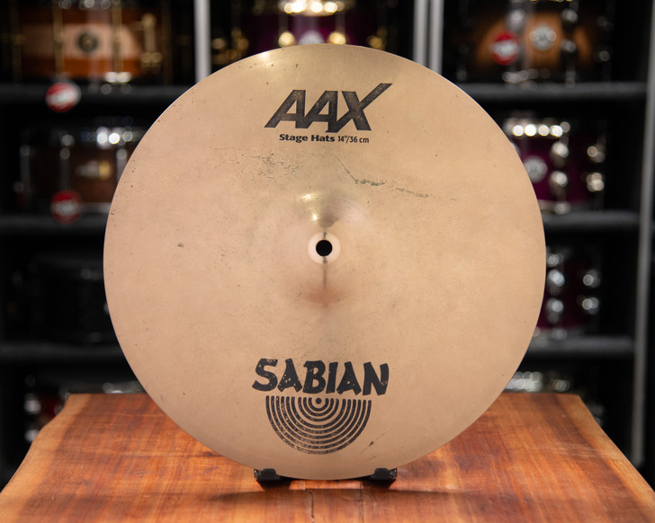 Used Sabian AAX Stage Hi Hat Pair 14"